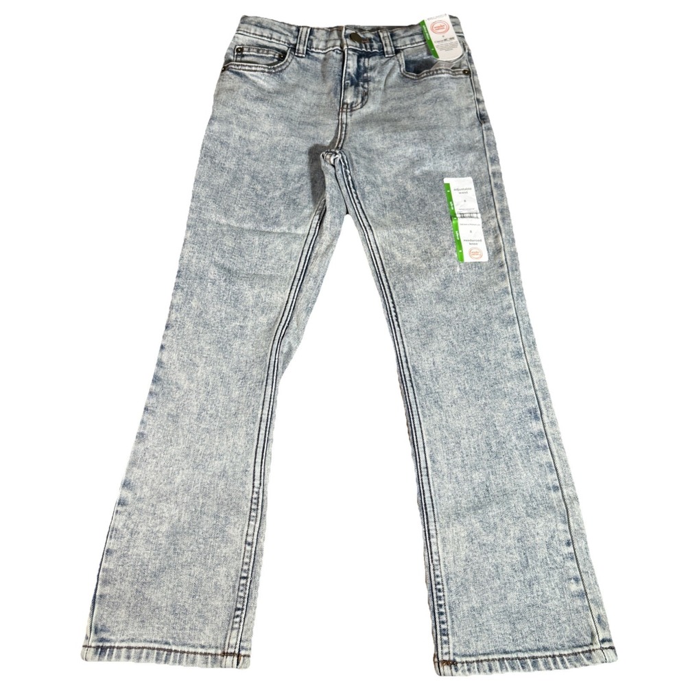 Wonder Nation Vintage Straight Fit Boys 8 LT Acid Wash Adjustable Waist Jean NWT